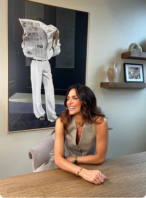 Large Newspaper Portrait Art