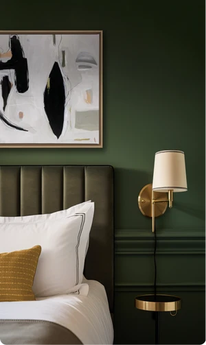 Green Wall Bedroom Art