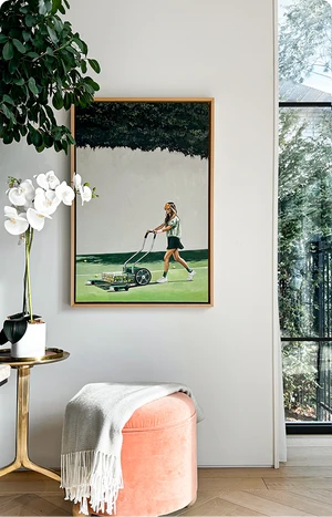 Lawnmower Portrait Room Art